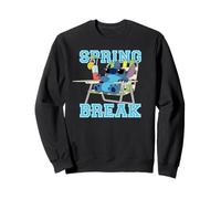 Disney Stitch Beach Chair Chill Spring Break Sweatshirt