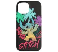 Disney Stitch Beach Vibes Hawai’i Hibiscus Flowers and Palms Case for iPhone 15