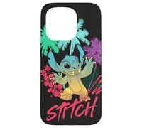 Disney Stitch Beach Vibes Hawai’i Hibiscus Flowers and Palms Case for iPhone 15 Pro