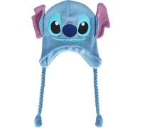 Disney Stitch Beanie Hat, Peruvian Winter Knit Cap with 3D Ears and Tassels, Blue, One Size, Blue, One size