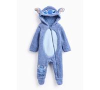 Disney Stitch Blue Fluffy Fleece Hooded Sleepsuit 9-12 months