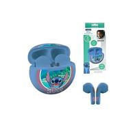 LEXIBOOK, Disney Stitch, Wireless Stereo Earbuds, Ideal Quality Sound, Integrated Microphone, Touch Control, Charging Case, Sound Level Limited at 85 dB, Bleu, HPBT05D