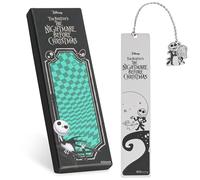 Disney Stitch Bookmark with Gift Box Metal Page Markers Hanging Charm Stainless Steel Gifts for Women Teens Kids School Uni Reading Teacher Gifts (Silver Jack Skellington)