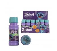 Disney Stitch Bubble Maze 24 Pack | Kids Bubble Game Bottles with Wand & Maze Lid | Party Bag Fillers Bubble Toys | Hand Eye Coordination Activity Game | Includes 59ml Bubble Solution | 3+