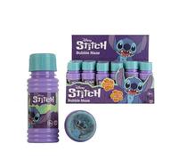 Disney Stitch Bubble Maze 24 Pack | Kids Bubble Game Bottles with Wand & Maze Lid | Party Bag Fillers Bubble Toys | Hand Eye Coordination Activity Game | Includes 59ml Bubble Solution | 3+
