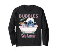 Disney Stitch Bubbles Will Wash Away My Troubles Bubble Bath Long Sleeve T-Shirt