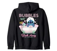 Disney Stitch Bubbles Will Wash Away My Troubles Bubble Bath Zip Hoodie
