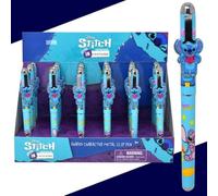 Disney Stitch Character Metal Clip Pen, Blue, Shaped Design for Kids 3+