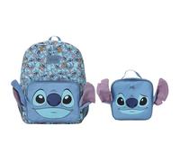 Disney Stitch Character Print 16” Backpack & Lunch Kit Value Set