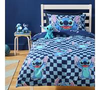 Disney Stitch Checkerboard Blue Kids Bedding Set - Toddler