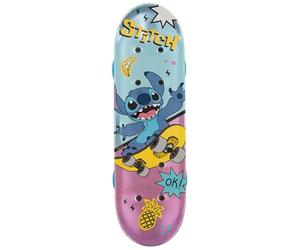 DISNEY Stitch Children's skateboard 42 cm, non-slip board, lightweight, STABLE up to 20 kg (Stitch)