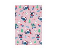Disney Stitch Christmas Fleece Throw - Pink - 150x100cm
