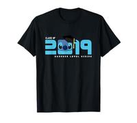 Disney Stitch Class of 2019 Graduation Badness Level Rising T-Shirt