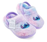 Disney Stitch Clogs for Girls UK Size 10-4, Non-Slip Garden & Indoor Winter Shoes, Slip-on Adjustable Strap, Gifts for Her (12 UK, Purple)