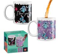 Disney Stitch Coffee Mug Women Teenagers Girls 312ml Ceramic Heat Colour Changing Mug Gift Set - Stitch Gifts for Her