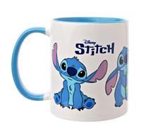 Disney Stitch Coffee/Tea Ceramic Mug - Blue/White | Glazed Stoneware Drinking Cup Home Decor Gift (325ml / 11.4oz)