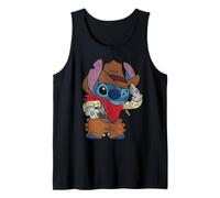 Disney Stitch Cowboy Costume Western Vintage Look Tank Top