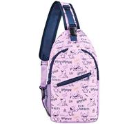 Stitch Crossbody Backpack Disney Lilac One Size