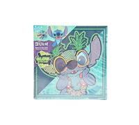 Disney Stitch Diamond Painting Set, Glow in the Dark Canvas 19 x 19 cm, Stitch Craft Set for Children from 6 Years, Diamond Painting Set with Accessories, Luminous Mosaic Picture for DIY