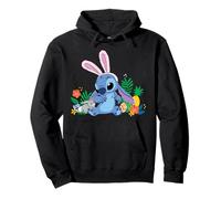 Disney Stitch Easter Bunny Ears & Eggs Tropical Spring Pals Pullover Hoodie