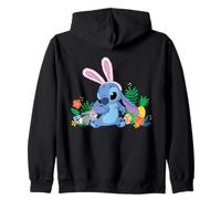Disney Stitch Easter Bunny Ears & Eggs Tropical Spring Pals Zip Hoodie