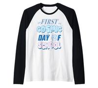 Disney Stitch First Cosmic Day of School Back to School Raglan Baseball Tee