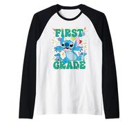 Disney Stitch First Grade Back to School 1st Day of School Raglan Baseball Tee