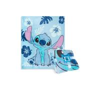 Disney Stitch Flannel Fleece Blanket In Blue Blue One Size