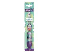Disney Stitch Flashing Toothbrush for Kids with 2 Minute Flashing Light, Comfortable Handle Grip, Soft Rounded Bristles and Suction Cup for Upright Storage for Children Ages 3+