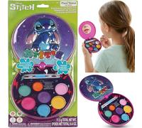 Disney Stitch Flavoured Lip Balm Set - 9PCs Kids Lip Gloss with Mirror Set, Lips Balm Palette Gift for Girls, Townley Kids Makeup Set Gift for Birthday 3+
