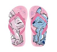 Disney Stitch Flip Flops for Girls, Stitch and Angel Design Summer Sandals for Girls, Sizes EU 28 to 35, pink, 10/10.5 UK Child