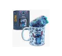 Disney Stitch Mug and Socks Gift Set for Women Teenagers Cute Ceramic Mug Soft Calf Socks, Stocking Filler Gifts for Her (Blue Stitch)