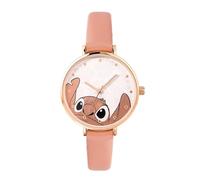 Disney Stitch Girls Pink Analogue Watch
