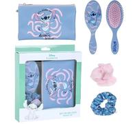 Disney Stitch Hair Accessory Set Detangling Brush 2 Scrunchies and Beauty Case Gift Idea Kawaii Style
