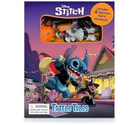 Disney Stitch Halloween Tattle Tales - Activity Books for kids, 12-page storybook, 4 figurines