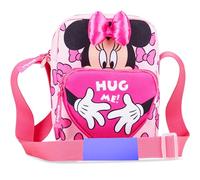 Disney Stitch Handbag for Girls Cross Body Bag Teens with Adjustable Strap for Shopping Days Out Holiday School Frozen Gifts for Girls (Pink Minnie)