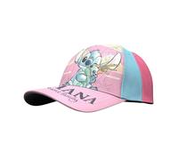Disney Stitch Hat for Girls, Stitch, Scrump and Angel Baseball Cap Summer Children's Cap, Gift for Girls and Teens, pink, 53 cm