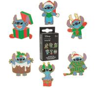 Loungefly - Disney - Stitch Holiday - Enamel Pin - 1 Of 6 to Collect - Styles Vary - Lilo and Stitch - Blind Box Enamel Pins - Cute Collectable Novelty Brooch - for Backpacks & Bags - Gift Idea