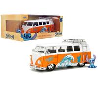 Disney Stitch - Hollywood Rides - 1:24 '61 VW Die-Cast Bus & Stitch Figure [New