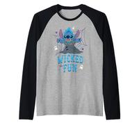 Disney Stitch in Hades Costume Wicked Fun Halloween Villains Raglan Baseball Tee
