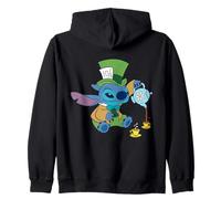 Disney Stitch in Mad Hatter Costume Halloween Wonderland Zip Hoodie