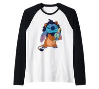 Disney Stitch in Scar Costume Halloween Disney Villains Raglan Baseball Tee