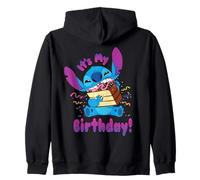 Disney Stitch "It's My Birthday" Party Crasher with Cake Zip Hoodie