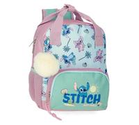 Disney Stitch Just Chill Preschool Backpack Green 23x28x10cm Polyester by Joumma Bags