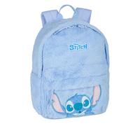 Disney Stitch Kids Backpack - Plush Backpack for Nursery, Preschool & Trips, blue, Groß, Fluffy