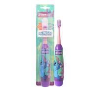 Disney Stitch Kids Battery Powered Electric Toothbrush with Soft Bristles, Enhanced Vibration, Protection Cap & Battery Included for Children Aged 4-14 Years Old, BPA-Free & Non-Toxic Toothbrush