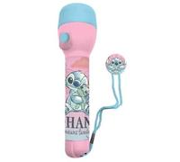 Disney Stitch Kids Big LED Torch 16cm Plastic Non-Slip Flashlight for Outdoor Adventures, Camping, Hiking and Emergency Use