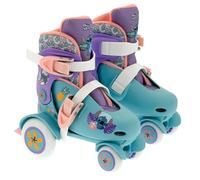Disney Stitch Kids Big Wheel Roller Skates | Adjustable 4 Wheels Quad Boot Skates for Children | Junior Shoe Size 9J-12J