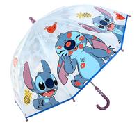 Disney Stitch Kids Dome Umbrella - Official Licensed Children's Character Toddler Umbrella, Strong, Lightweight & Windproof School Rain Umbrella for Girls & Boys, Child-Friendly Safety Opening