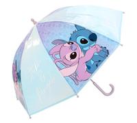 Disney Stitch Kids Dome Umbrella - Official Licensed Children's Character Toddler Umbrella, Strong, Lightweight & Windproof School Rain Umbrella for Girls & Boys, Child-Friendly Safety Opening